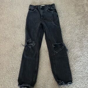 Abercrombie and Fitch The 90s straight ultra high rise jeans